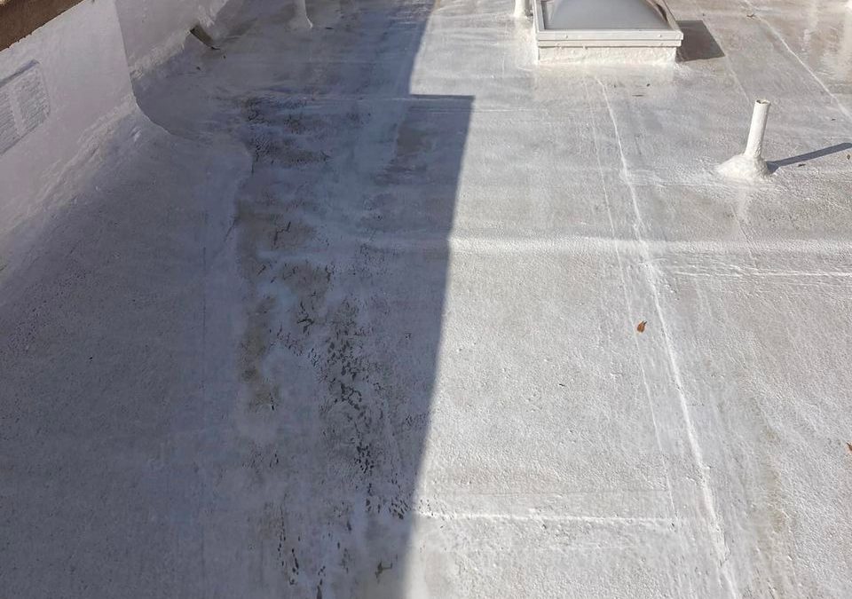 Roof before and after