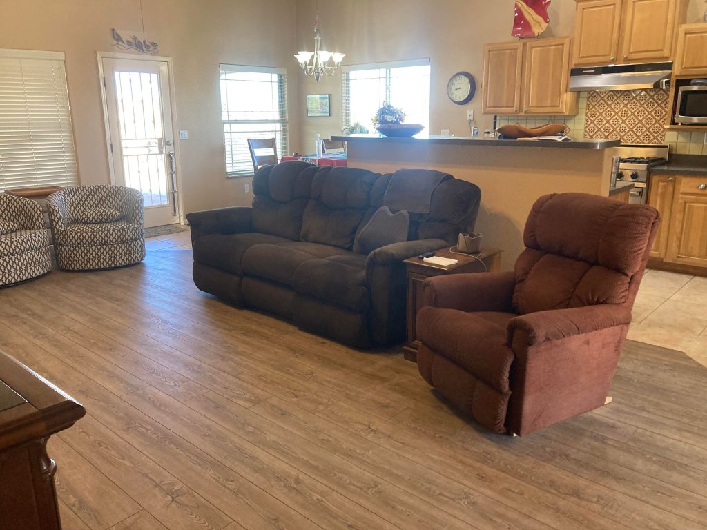 Before and After Flooring Denney Construction